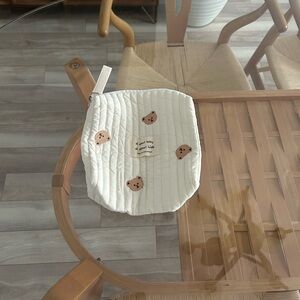 Baby Bear Print Quilted Pouch